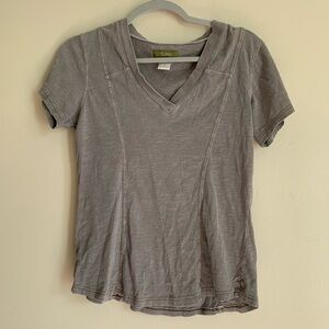 Pulp Top Blouse Shirt Women Size Small Brown Short Sleeve Boho Summer